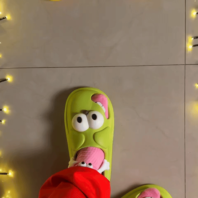 🐶 50% OFF 👅 Funny 3D Big Eye Dog Slides – Cute & Comfy EVA Slippers