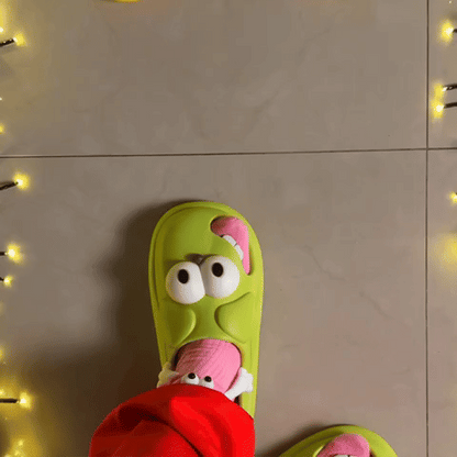 🐶 50% OFF 👅 Funny 3D Big Eye Dog Slides – Cute & Comfy EVA Slippers