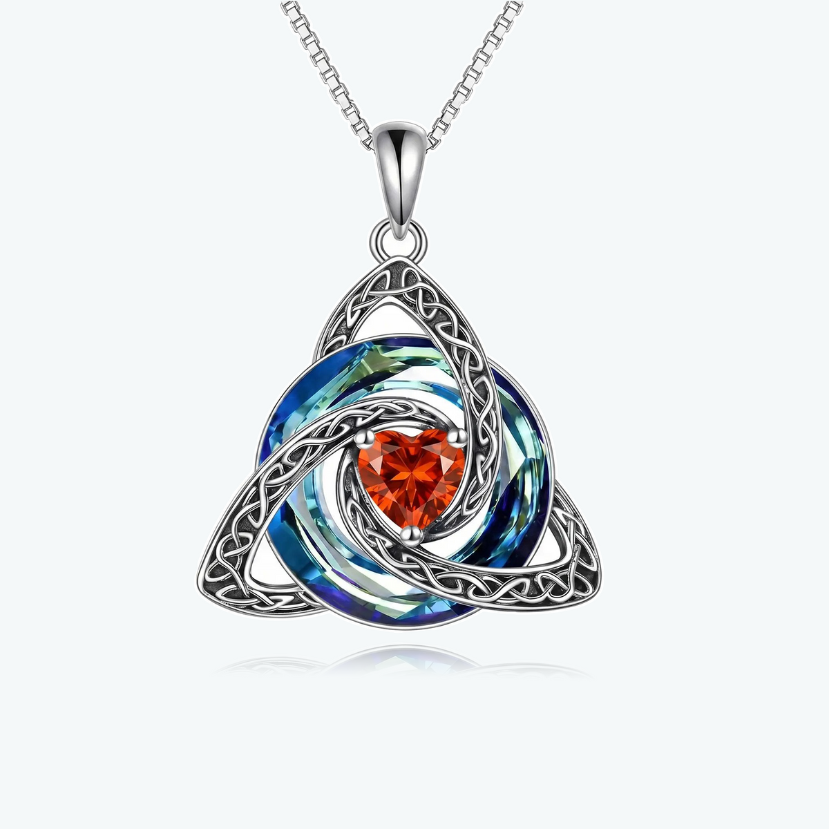 Celtic birthstone pendant details