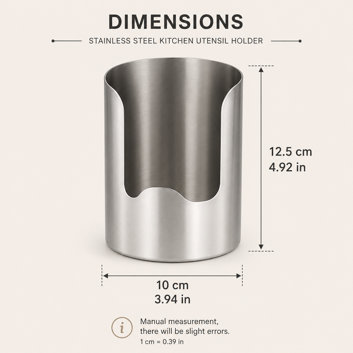 Multi-Functional Stainless Steel Kitchen Utensil Holder