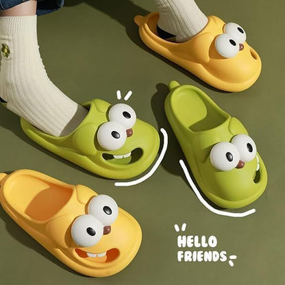 🐶 50% OFF 👅 Funny 3D Big Eye Dog Slides – Cute & Comfy EVA Slippers
