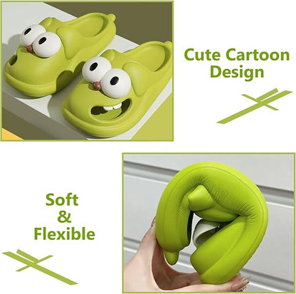 🐶 50% OFF 👅 Funny 3D Big Eye Dog Slides – Cute & Comfy EVA Slippers