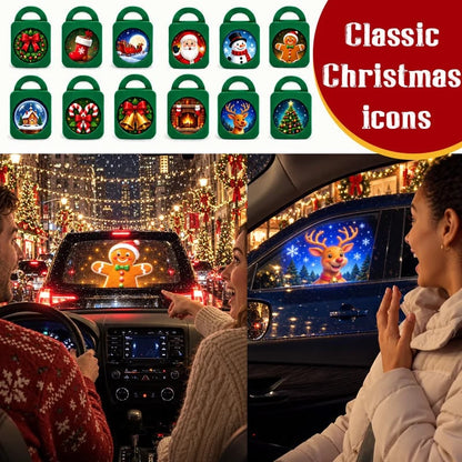 🎄 Limited Time:50% OFF – Christmas Car Projector Light, Merry Ride 5D Festive Projection