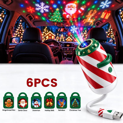 🎄 Limited Time:50% OFF – Christmas Car Projector Light, Merry Ride 5D Festive Projection
