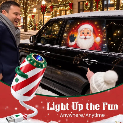 🎄 Limited Time:50% OFF – Christmas Car Projector Light, Merry Ride 5D Festive Projection