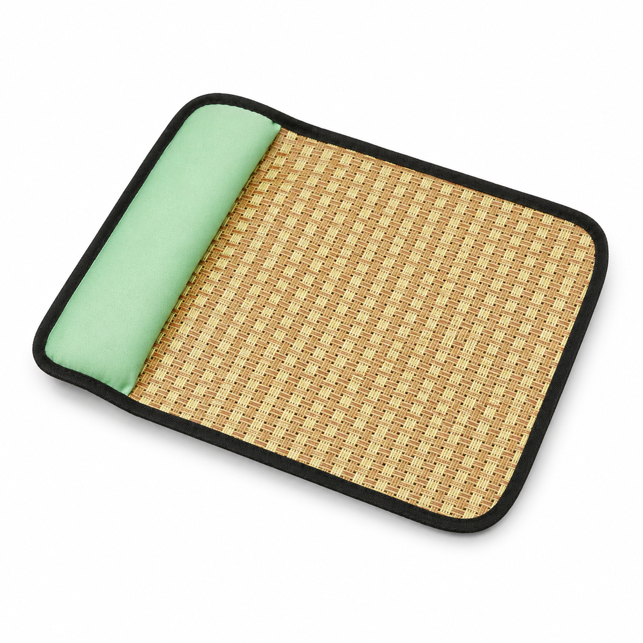 Cooling Rattan Pet Mat with Bolster