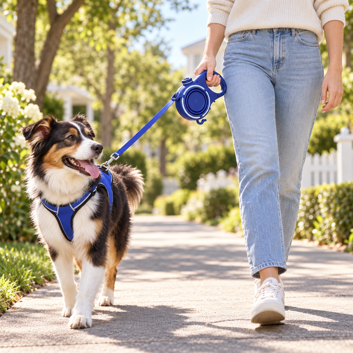 4-in-1 Retractable Dog Leash